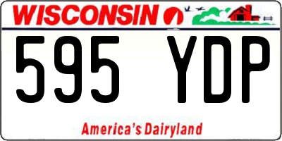 WI license plate 595YDP