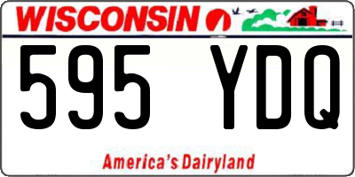 WI license plate 595YDQ