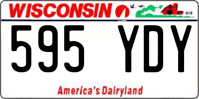 WI license plate 595YDY
