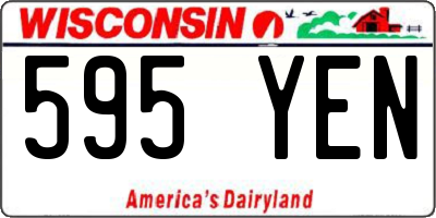 WI license plate 595YEN