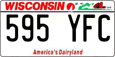 WI license plate 595YFC