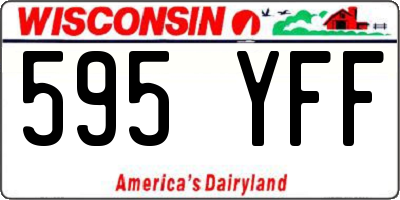 WI license plate 595YFF