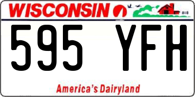 WI license plate 595YFH