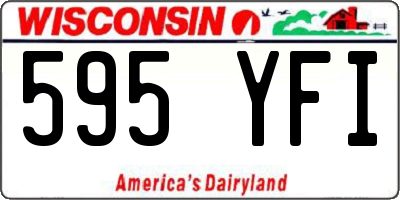 WI license plate 595YFI