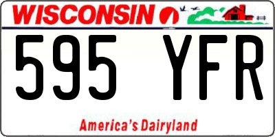 WI license plate 595YFR