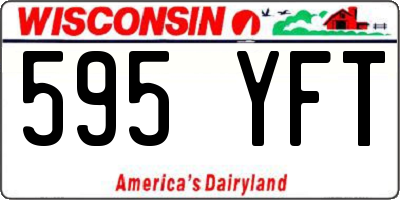WI license plate 595YFT