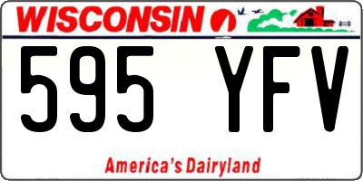 WI license plate 595YFV