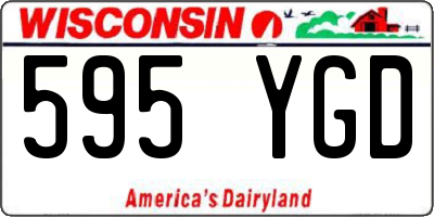 WI license plate 595YGD