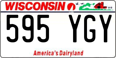 WI license plate 595YGY