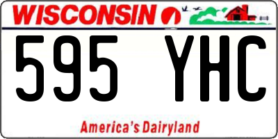 WI license plate 595YHC