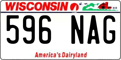 WI license plate 596NAG