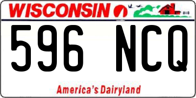 WI license plate 596NCQ