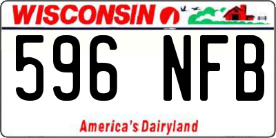 WI license plate 596NFB