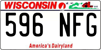 WI license plate 596NFG