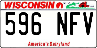 WI license plate 596NFV