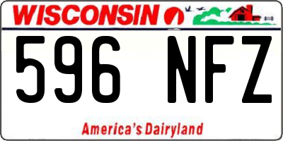 WI license plate 596NFZ