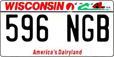 WI license plate 596NGB