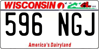 WI license plate 596NGJ
