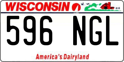 WI license plate 596NGL