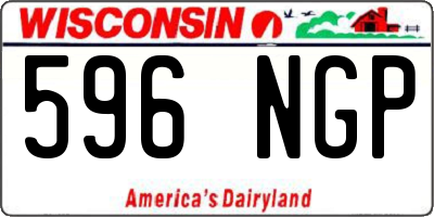 WI license plate 596NGP