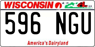 WI license plate 596NGU