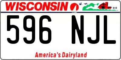 WI license plate 596NJL