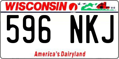WI license plate 596NKJ