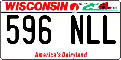 WI license plate 596NLL