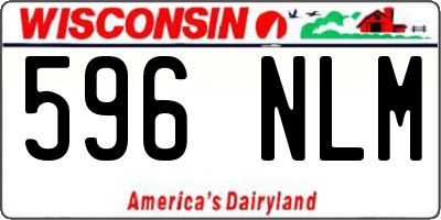 WI license plate 596NLM
