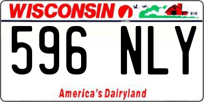 WI license plate 596NLY