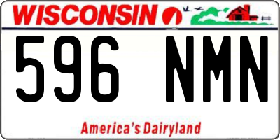 WI license plate 596NMN