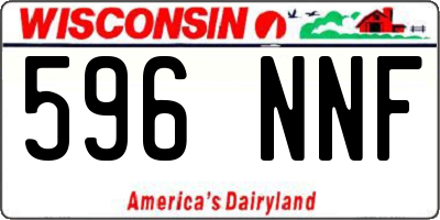 WI license plate 596NNF