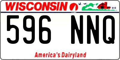WI license plate 596NNQ