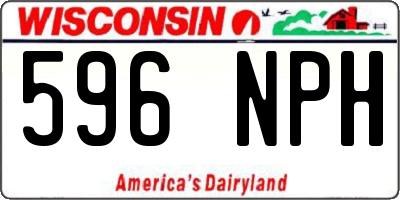 WI license plate 596NPH