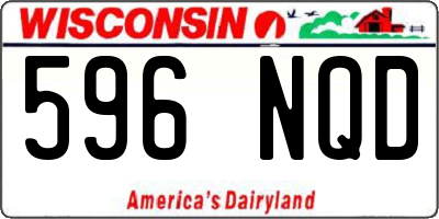WI license plate 596NQD