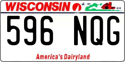 WI license plate 596NQG