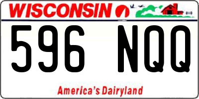 WI license plate 596NQQ
