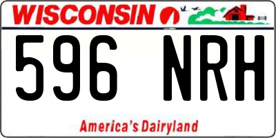 WI license plate 596NRH