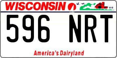WI license plate 596NRT