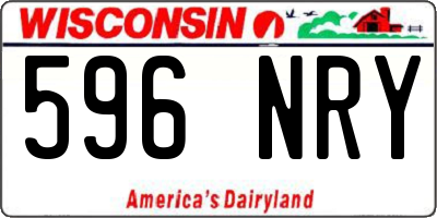 WI license plate 596NRY