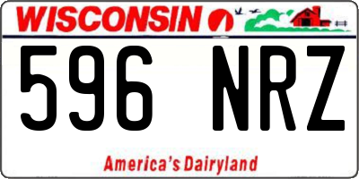WI license plate 596NRZ
