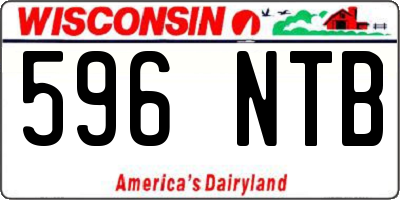 WI license plate 596NTB