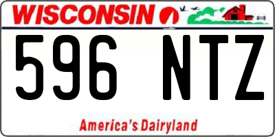 WI license plate 596NTZ