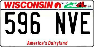 WI license plate 596NVE