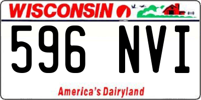 WI license plate 596NVI