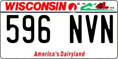 WI license plate 596NVN