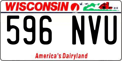 WI license plate 596NVU