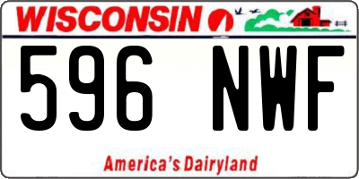 WI license plate 596NWF