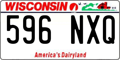 WI license plate 596NXQ
