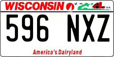 WI license plate 596NXZ